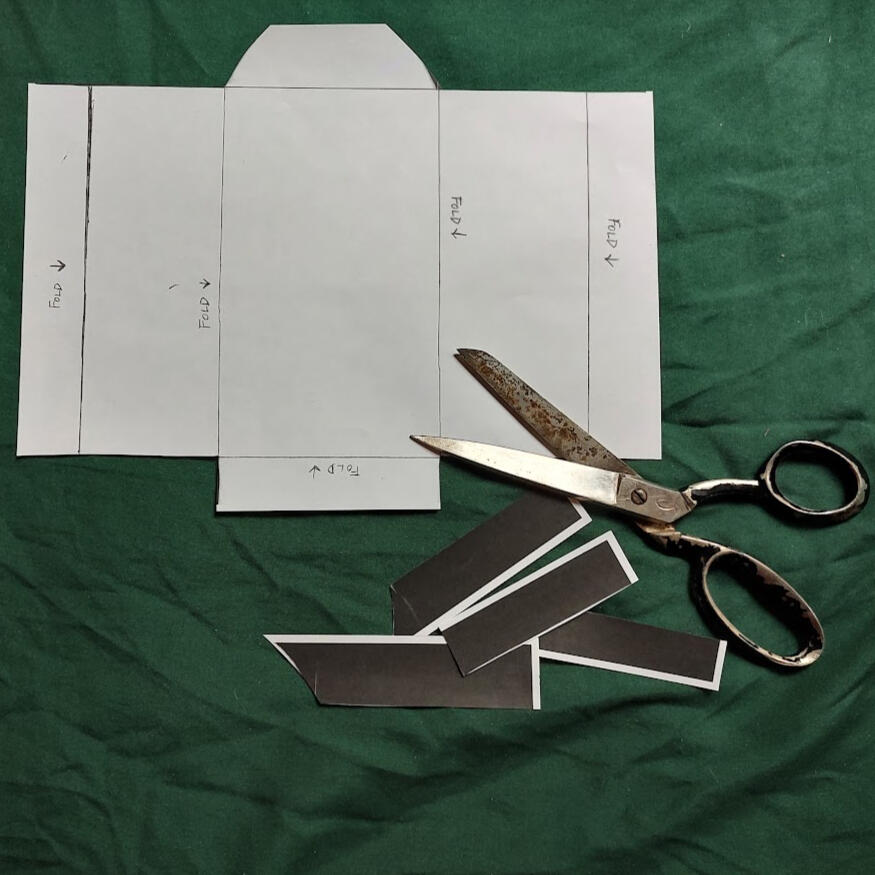 Pattern with scissors